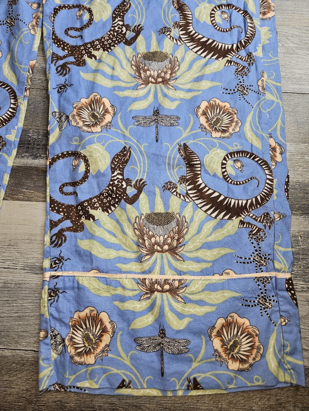 Victoria Garcia For Anthropologie Wide Leg Flannel Pajama Bottoms Pants Medium - Picture 4 of 8